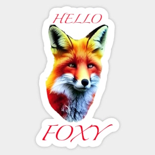 HELLO FOXY Sticker